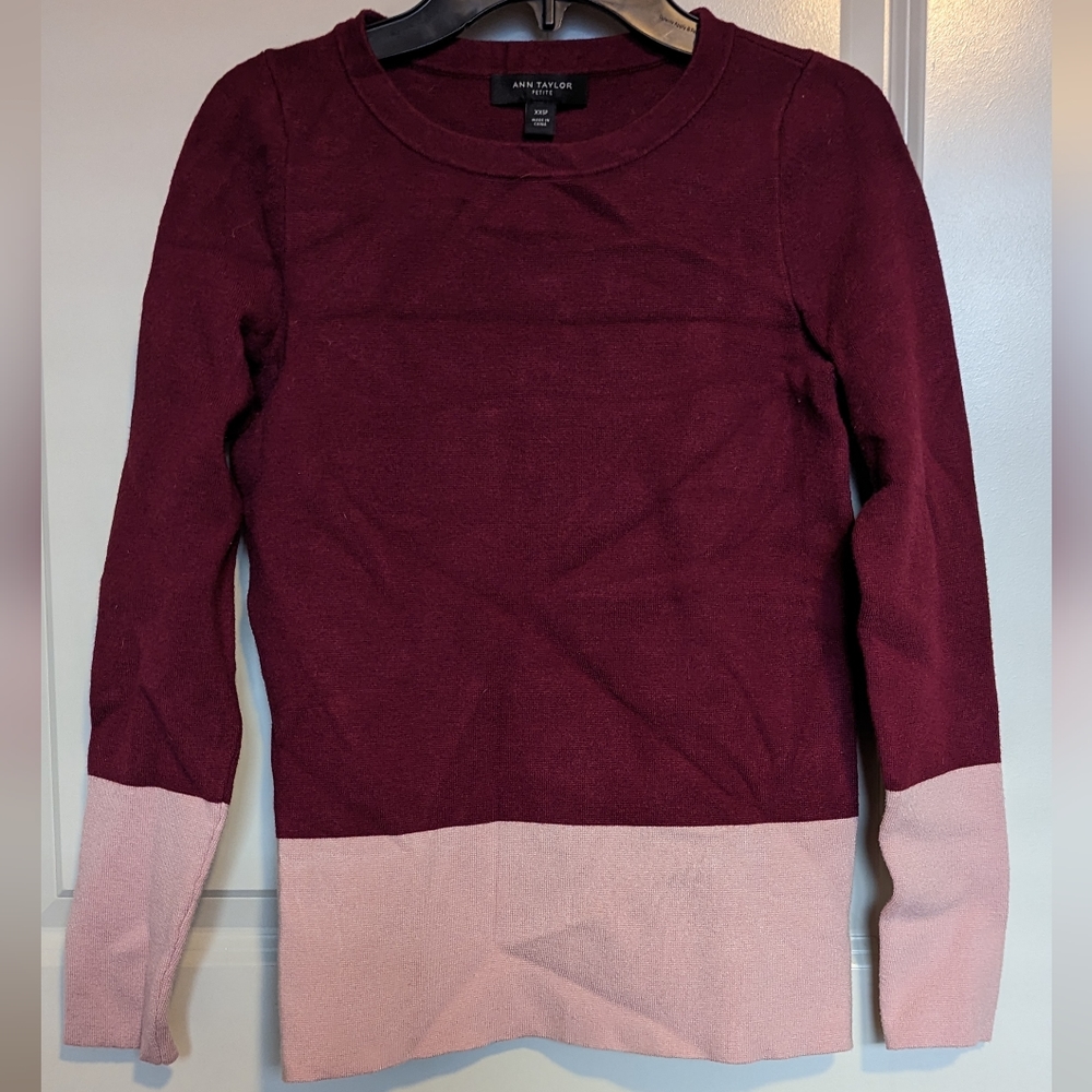 Ann Taylor colorblock sweater